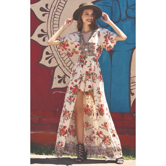 Boho Kimono Romper - Picture 7 of 7